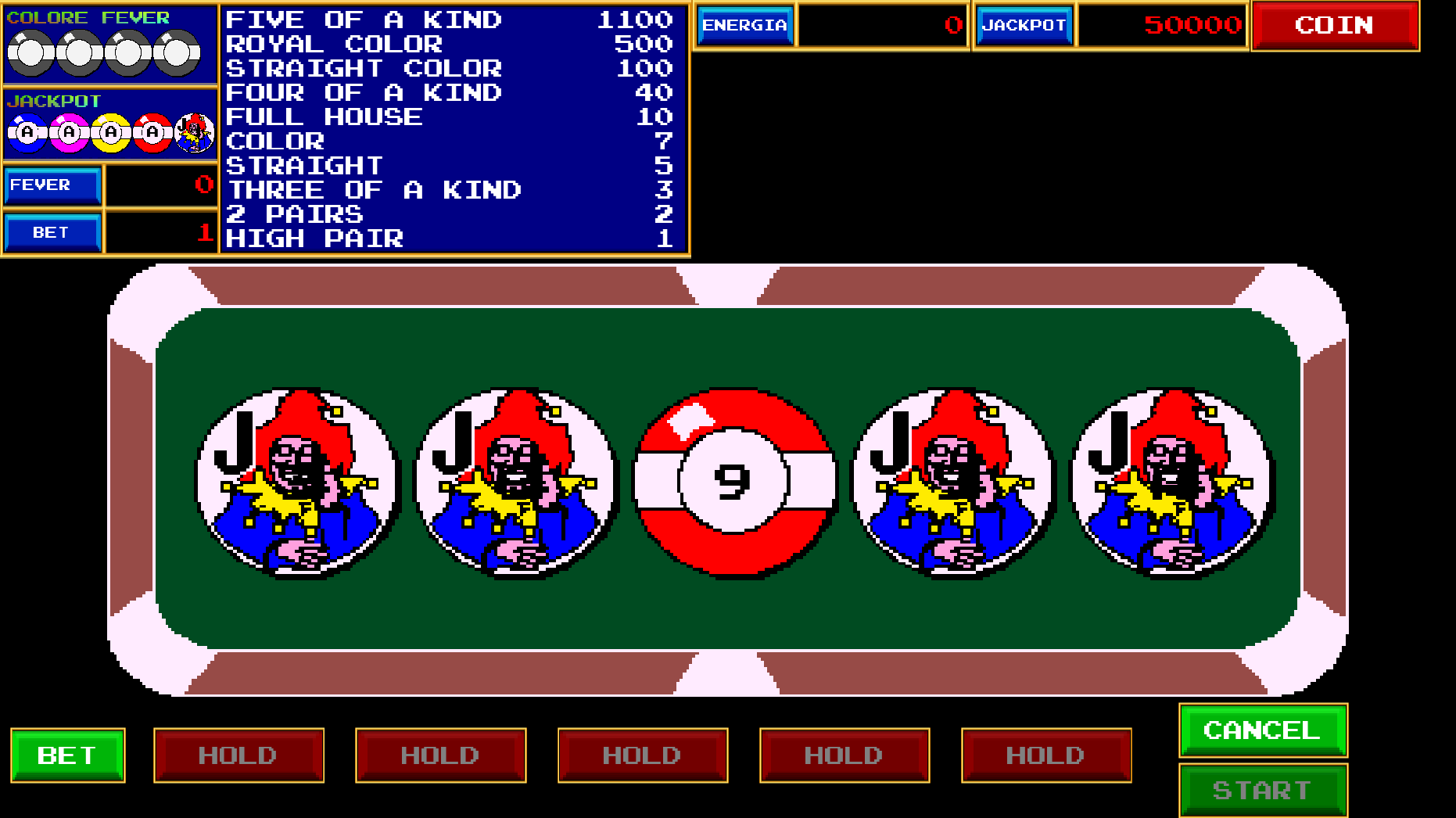 玩 New Pool10 Video Poker