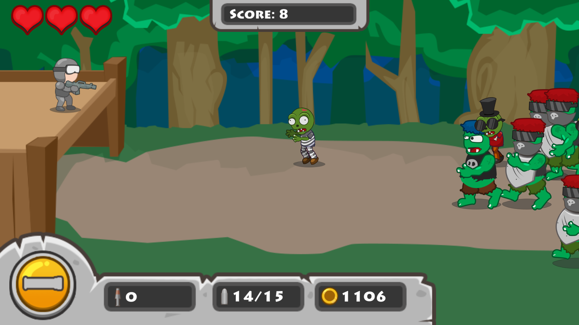 Attack of Zombiesをプレイする