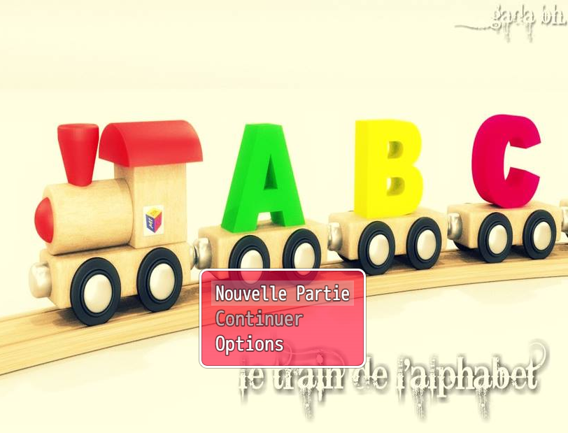 Main le train de l'alphabet 