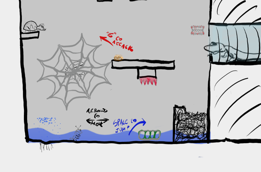 Play to Bruce, the escaping ant