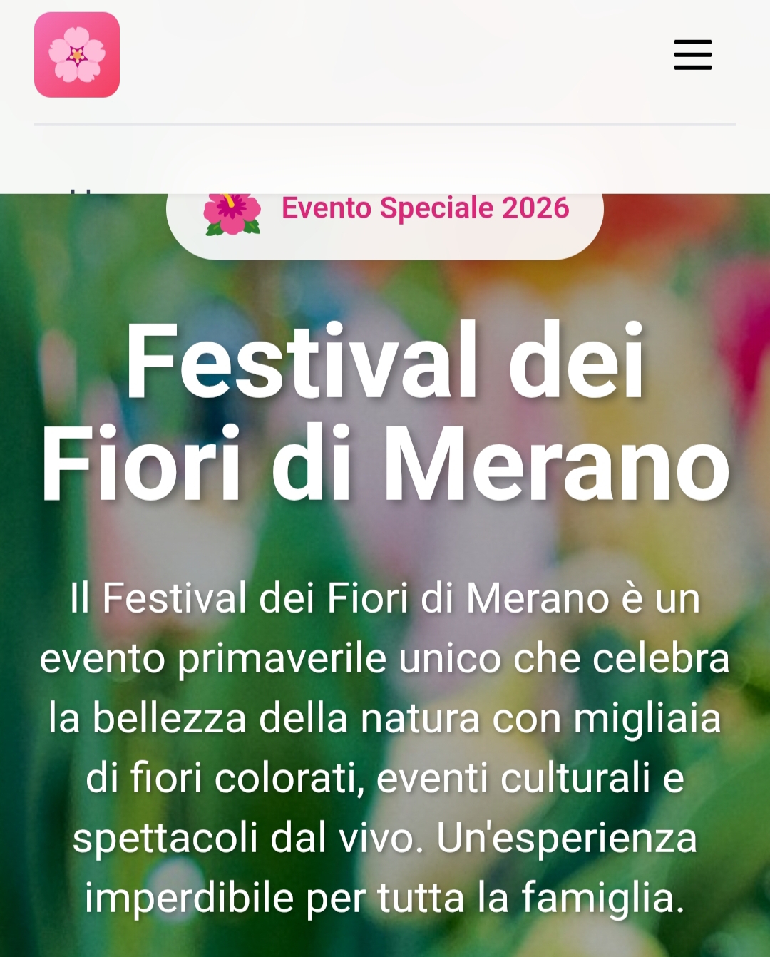 Juega a festival fiori merano 2026