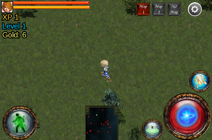 Spela ARPG-"dynamic map" module