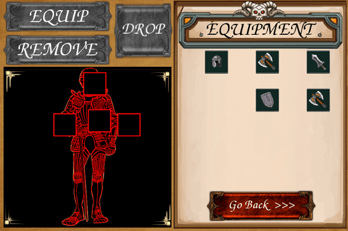 Laruin ang ARPG-"equipment" module