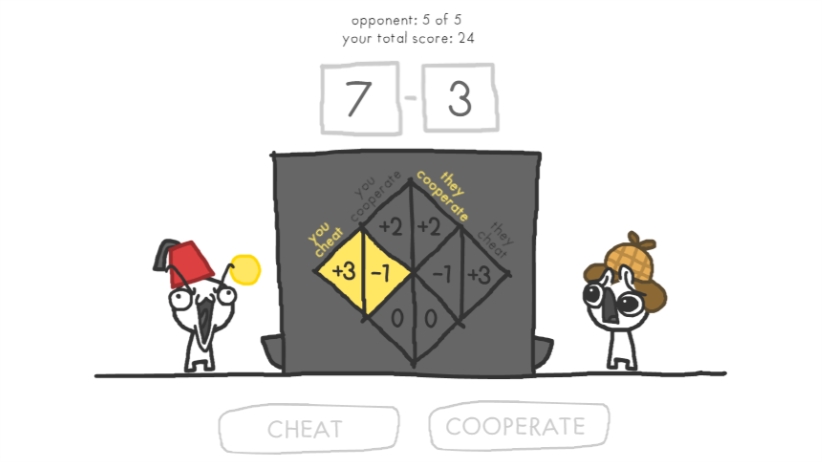 Играть в The Evolution of Trust