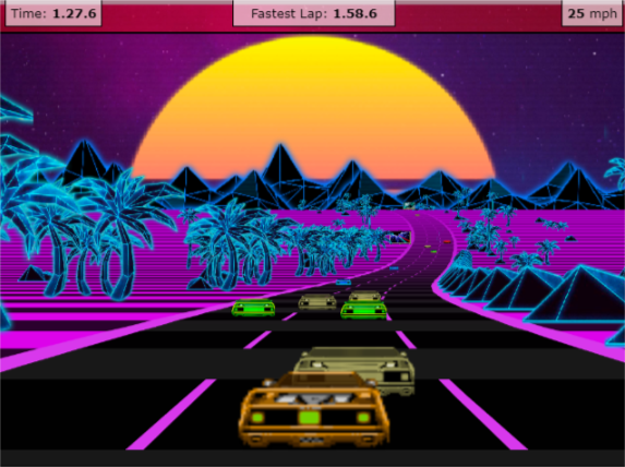 Laruin ang Outrun 3D Javascript