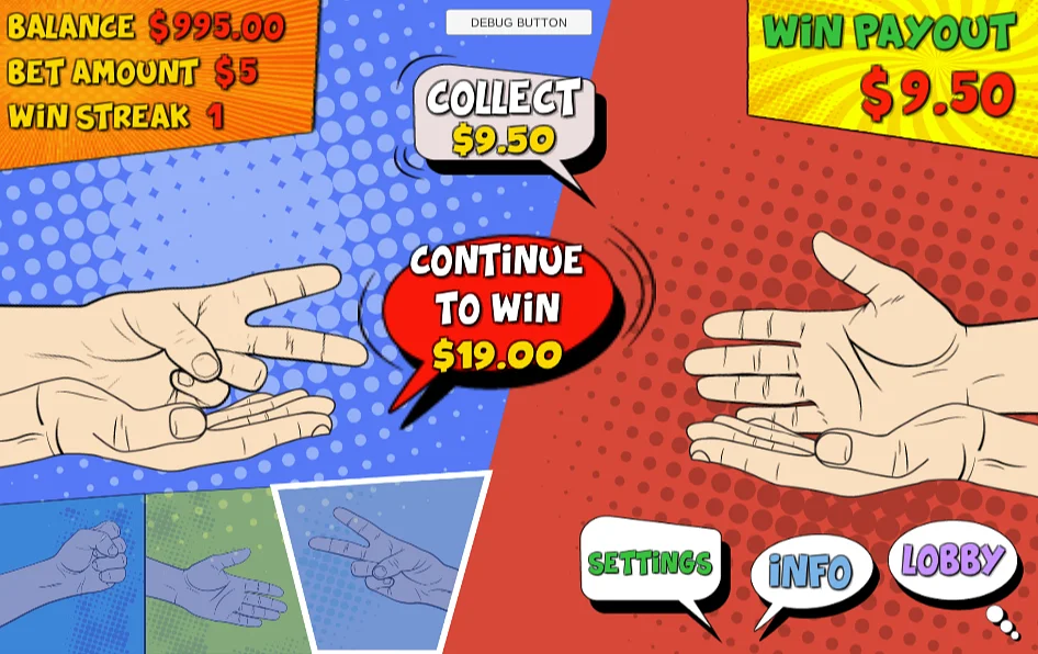Joue à Rock, Paper, Scissors