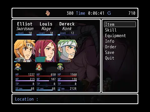 Tales of Ágaris - หน้าจอ