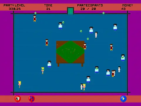 Insane Party Planner - الشاشات