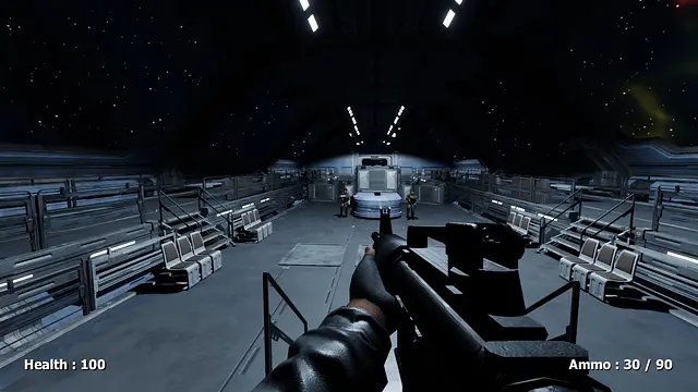 Bullet and cry in space - Imej