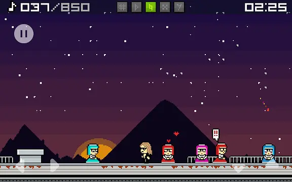 X-Drums - หน้าจอ