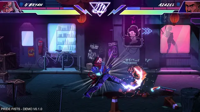 Pride Fists - หน้าจอ