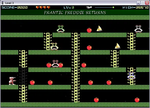 Frantic Freddie Returns - หน้าจอ