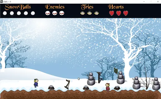 SnowBalled Deluxe - หน้าจอ