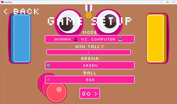 Cute Pong - الشاشات