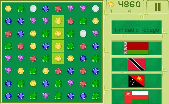 Match 3 Quiz Flags - Скріншоти