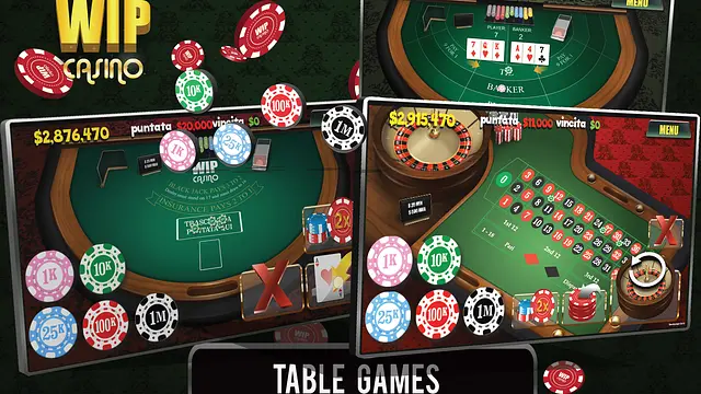 Wip Casino - Skärmdumpar