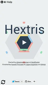 Hextris - หน้าจอ