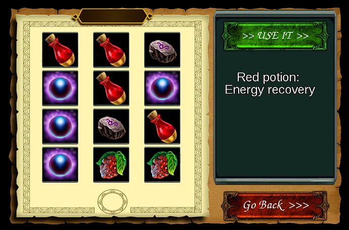 Mainkan ARPG-Inventory module