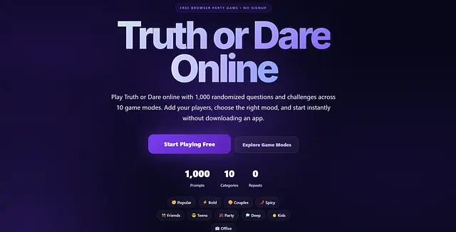 Hraj Truth or Dare Zone