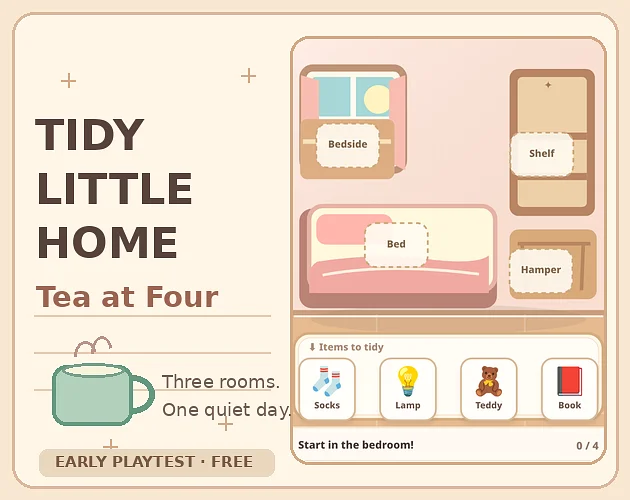 Laruin ang Tidy Little Home: Tea at Four