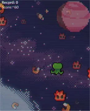 Eating in the Space - หน้าจอ