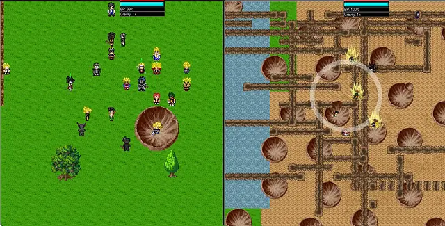 Dragon Ball Universe - الشاشات