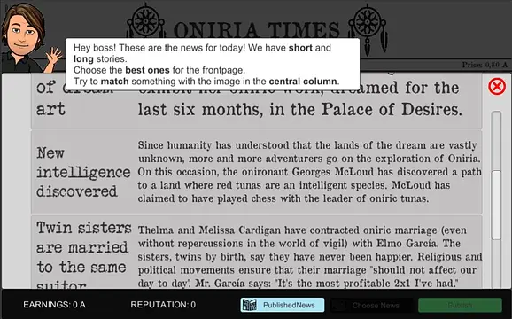 Oniria Times - Στιγμιότυπα