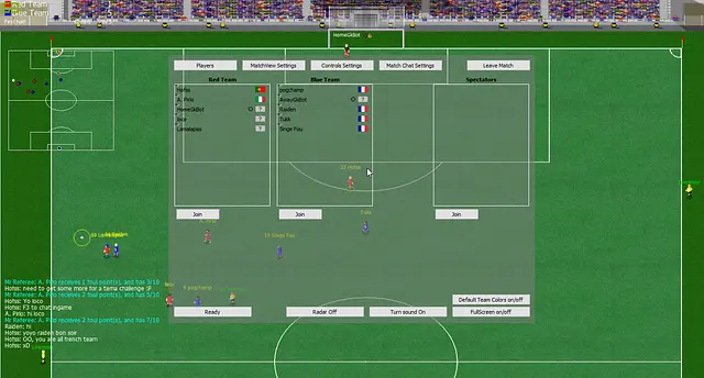 TPM Football - หน้าจอ