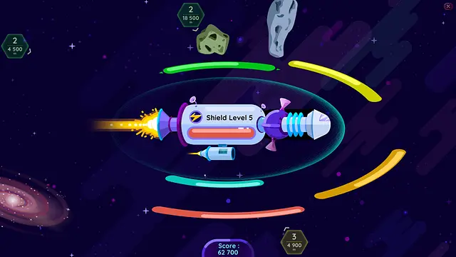 Space Shield - الشاشات