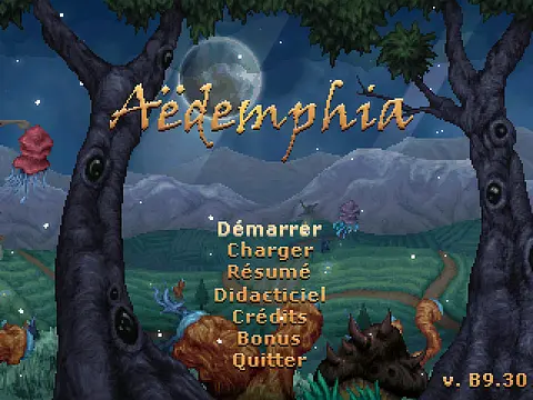 Aedemphia - الشاشات