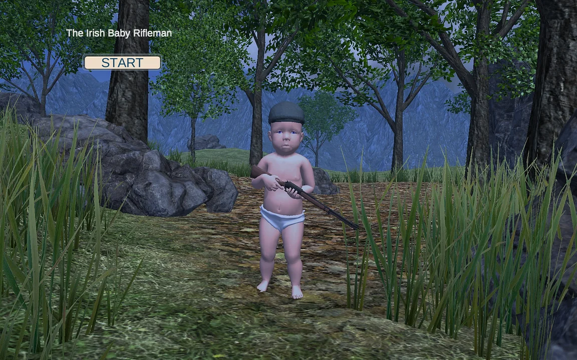 Main Irish Baby Rifleman: web