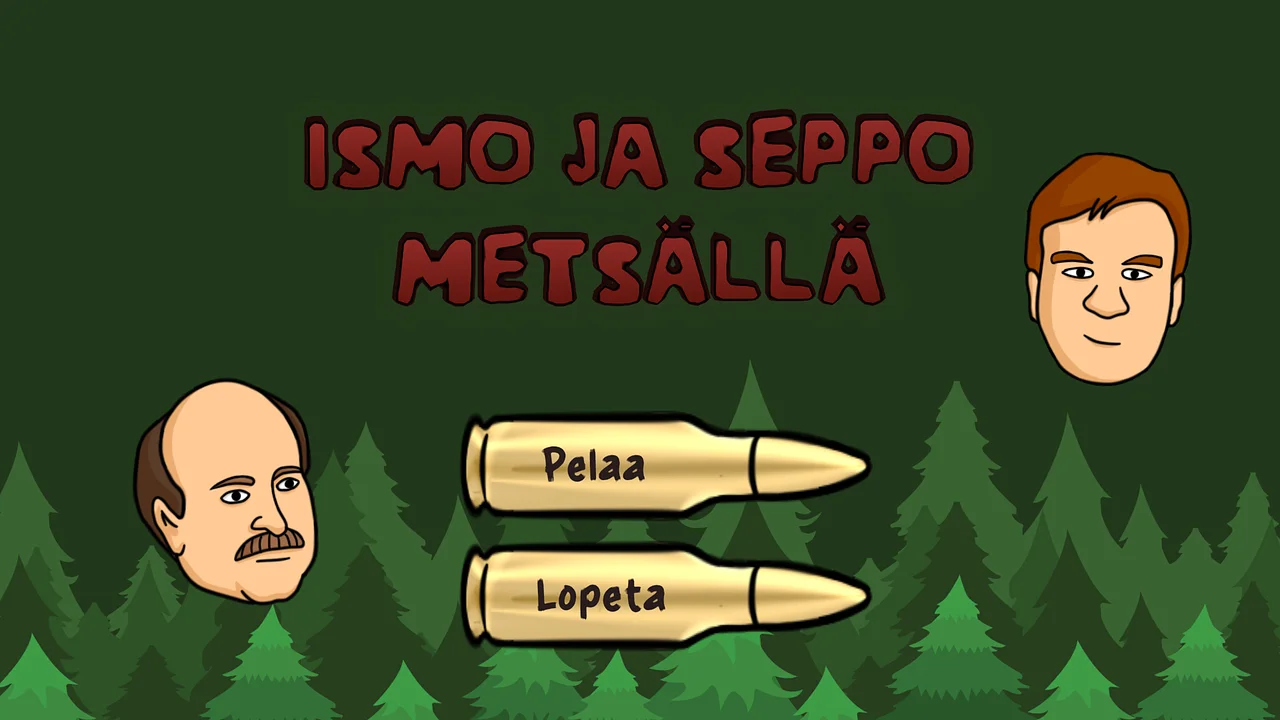 Spela Ismo ja Seppo metsällä