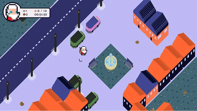 Santa is Running in Town - 图片