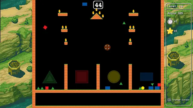 Shape Cascade - الشاشات