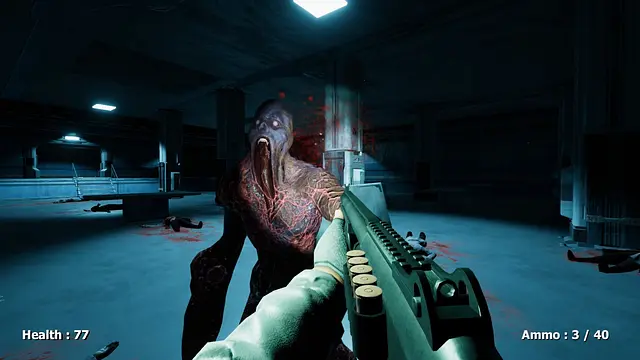 Bullet and cry in space - หน้าจอ