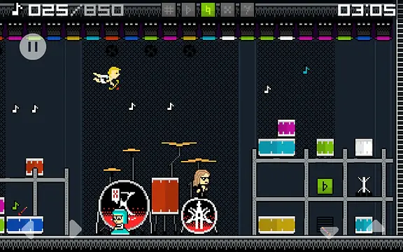 X-Drums - หน้าจอ