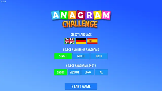 玩 Anagram Challenge