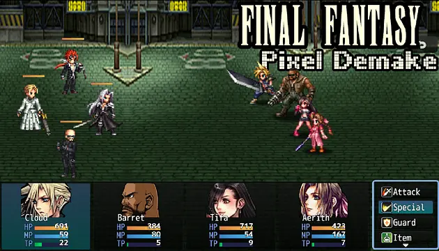 Final Fantasy  Pixel  - Skärmdumpar