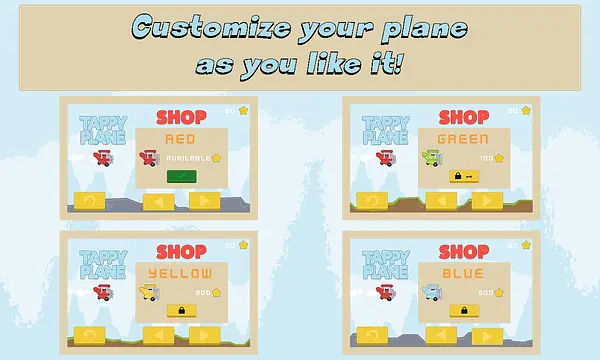 Tappy Plane - หน้าจอ