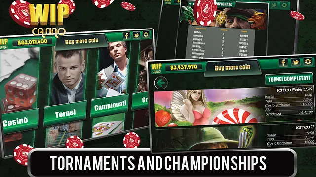 Wip Casino - الشاشات