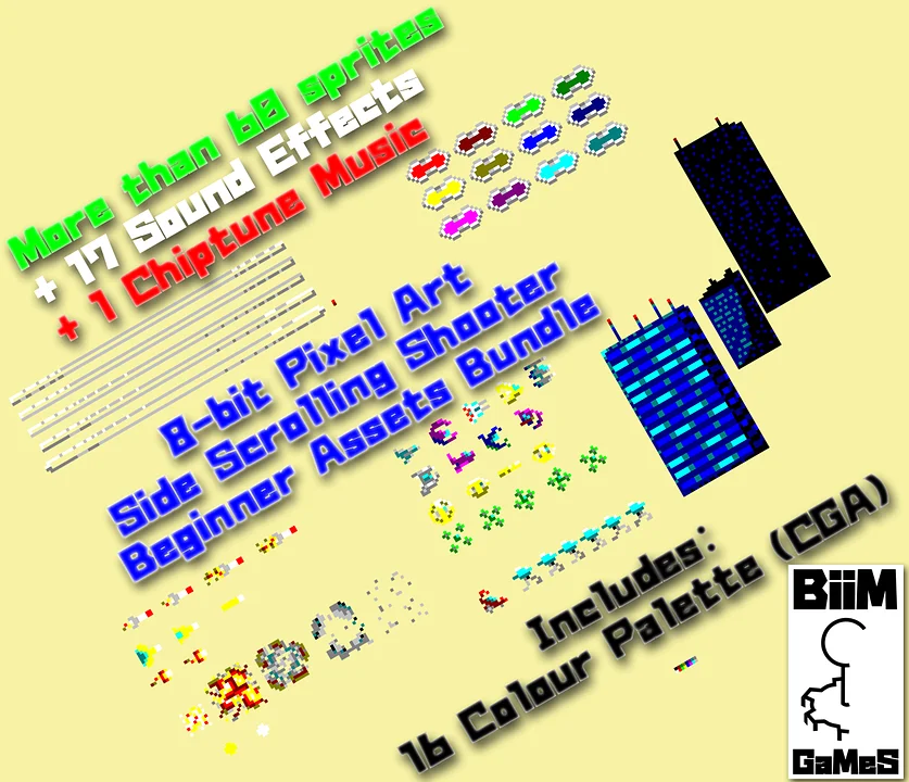 Παίξε 8bit Shooter Asset Bundle