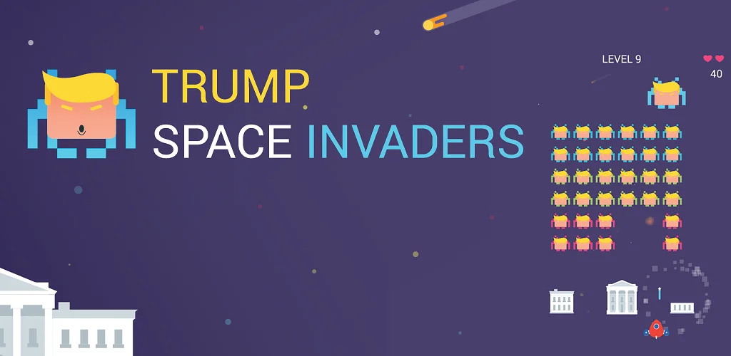 Trump Space Invaders खेलें